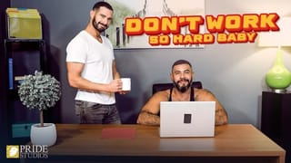 PrideStudios - Hot Bear Puts Work aside to Bareback his BF Hard - Pornhub Gay