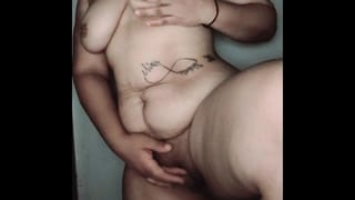 Touching myself in the Bathroom