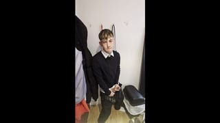 6th Form Student Chav Jerks and Cums after Class