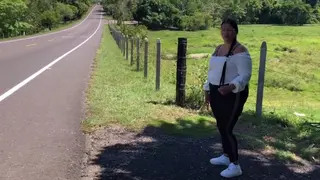 Fucking a Stranger for Money on a Public Road