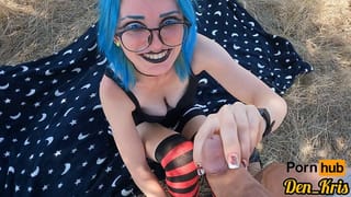 Cute Blue Eyed Goth Loves getting Fucked