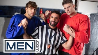 MEN - Malik Delgaty and Dom King Settle their Differences by Double Penetrating Referee Mateo Zagal - Pornhub Gay