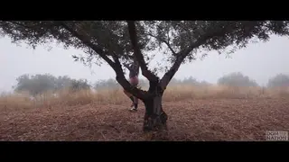 Beautiful PAWG Gets Ass Punished and Tied up for a Piss Drink in an Olive Grove