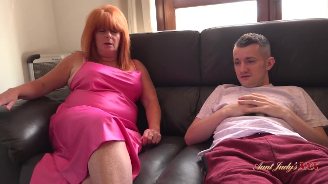 Full Video - Aunt Judy's XXX - Busty Mature Redhead Melanie Seduces Her Friend's Step-Son