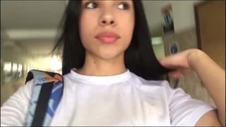 I'm so Horny that I Masturbate in the University Bathroom OH YES!