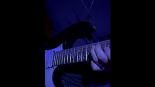 Guitarist Plays Loudly and makes his Guitar Moan with the Weeknd in the Background