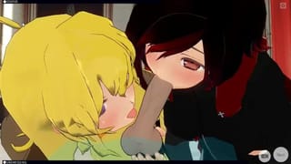 [CM3D2] - RWBY Hentai, Group Sex WIth Ruby Yang and Blake