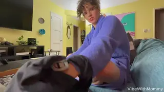 Stepmom's Creepy Handjob Tease goes too far – Massive Creampie 'finish' Leaves Stepmom Crying in Instant Regret!