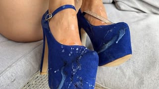 Cum her High Heels. after Big Ass Fucking