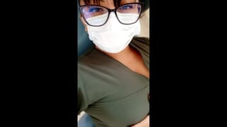 Beautiful Female Dental Doctor Masturbates and Performs Homemade Porn in her Work Chair