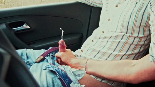 Two Guys Gave a Handjob and Blowjob in a Rented Car while on Vacation - Pornhub Gay