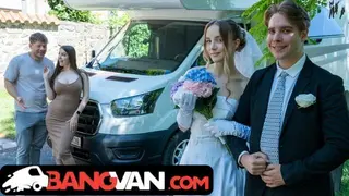Czech porn video – BangVan - Bride Polly Youngs Fucked by Stranger right at her Wedding while Groom Watches!