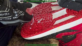 Boyfriend Fucked in Strauss Work Wear, Haix, Jerking on Snowboard Boots