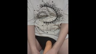 Lesbian Strokes her Strap and Talks Dirty to her Good Girl