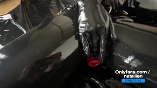 Condom Latex Suit - Close up - OnlyFans Teaser