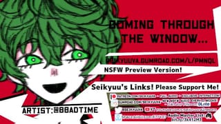 My Hero Academia Villain Deku comes through the Window to Fuck You! Art:twitter@bbadtime
