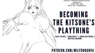 Worshipping Kitsune Goddess Pussy like a Good Offering