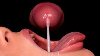 CLOSE UP: best FREE Sloppy Mouth for your CUM! use my CUM DUMPSTER! HOT Sucking Cock ASMR - BLOWJOB