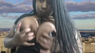Giantess Dominates Tiny Human
