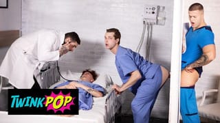 TWINKPOP - Handsome Hunk Clark Delgaty Fucks Benjamin Blue Doggystyle on the Hospital Bed - Pornhub Gay