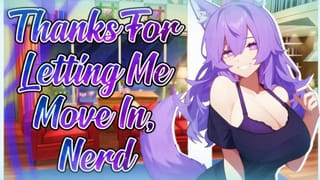 [F4M] your Wolf Girl Bully thanks you for Letting her Move in 🐺💕 [enemies to Lovers] {lewd ASMR}