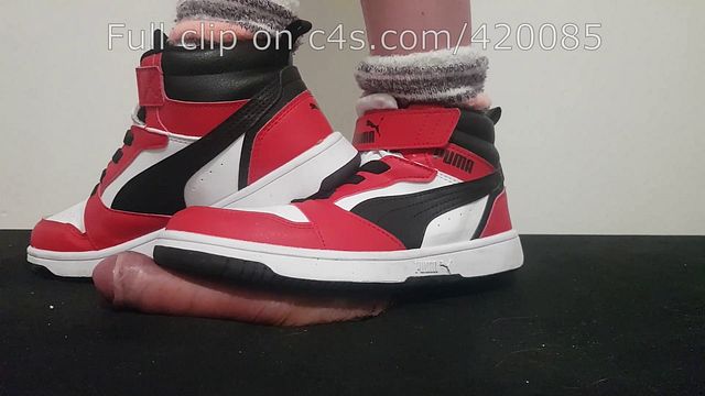 LittleShoes - Preview Cock Crush Puma Hi-Tops | Size 34