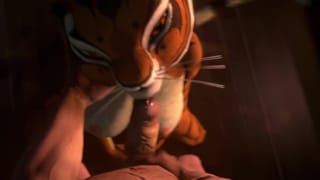 Tiger from Kung Fuu PAnda Love Hard Anal in 4k UHD