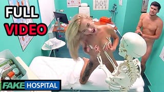Sweet BLONDE RUSSIAN Swallows the Doctors Cum - Fake Hospital