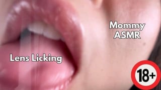 Cheating on GF W/ Hot Asian Mommy -ASMR Lens Licking- Kimmy Kalani