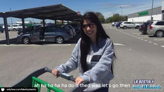 I have Sex with a Stranger from the Supermarket in his Car a Rich ANAL SEX CAR AMATEUR