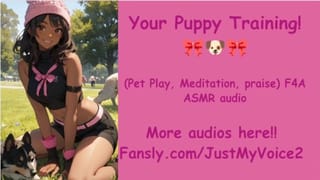 Sweet EBONY wants YOU to be her PUPPY! [F4A ASMR Audio]