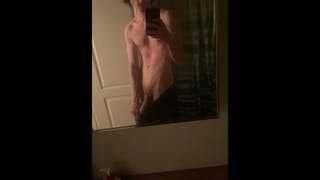 Skinny Emo Boy Fucks himself in the Bathroom