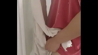 Velour Dress Asked for Cum in Bathroom!