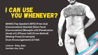 [audio] I can use you whenever I Want? - Pornhub Gay