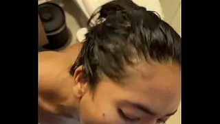 Blowjob Pov with BBC in the bathroom -amateur couple- nysdel