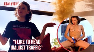 Ersties - Cute Daphne Masturbates on a Window Sill for all to see