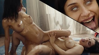 Slutty Maid Fucked Hard by her Lesbian Master - Possesed Girls have Wild Mind Controlling Sex