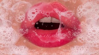 CLOSE UP CUM PLAY: best MOUTH Loves to PLAY with your FRESH CUM on GLASS! Licking and Kissing CUM 👅