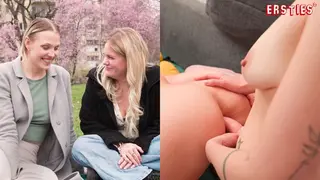 Ersties - first Time: Sensual Lesbian Strap-On Anal Experience