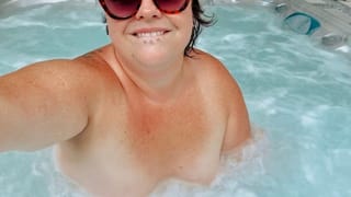 BBW Caught Masterbating in Hot Tub