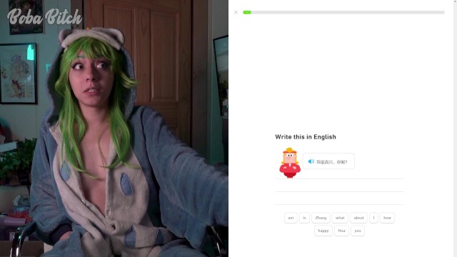 Duolingo but Everytime I Lose, I Fuck myself | NSFW let's Play