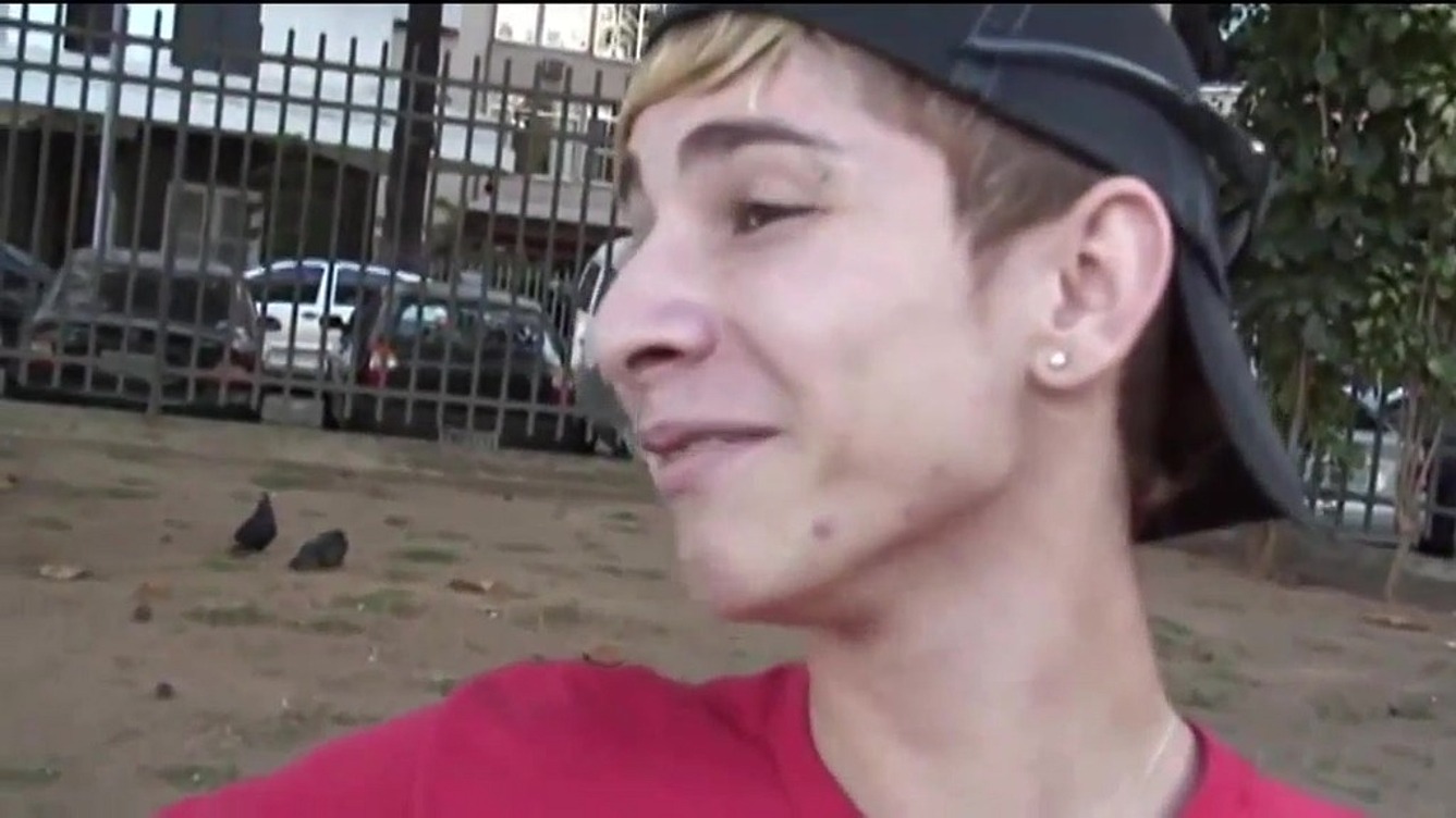 Peguei o cara na praca