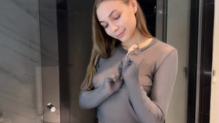 Transparent Grey Crop Top Dry vs Wet