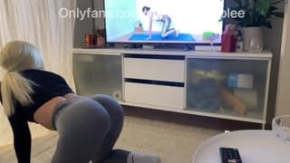 Blonde Swedish Girl Gets Fucked in Yoga Pants