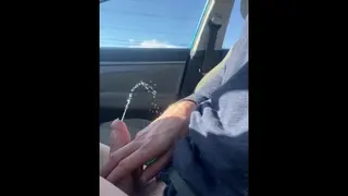 Drive Driving porn video – Long Piss in my Girlfriend’s Car while Driving