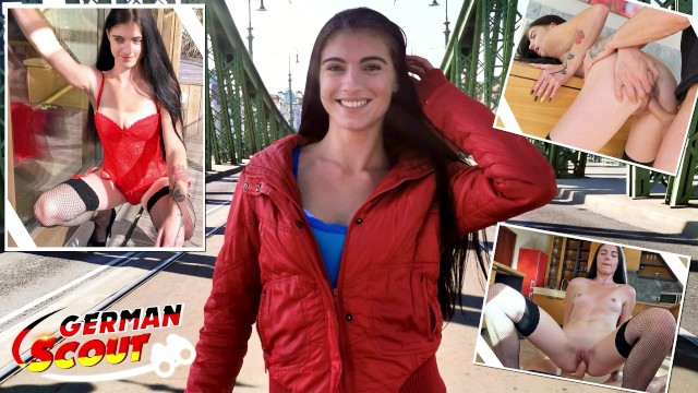 GERMAN SCOUT - Skinny Tall Teen Lana Lenani with Long Legs and Hair at Casting Fuck