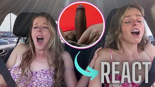 React: Nadia Foxx & Serenity Cox Cumming Hard in Public Drive thru with Lush Remote Controlled Vibrators
