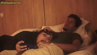 My Stepsister Swallows my Penis after Watching the Movie, they almost Discovered us