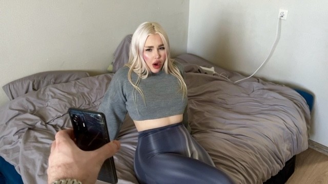 Stepmother sent the Video to her Stepson by Mistake, and Asked for Cock Herself.
