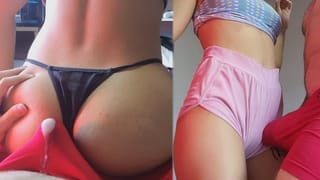 CUMSHOT through Underwear during a Lapdance, Assjob in Panties